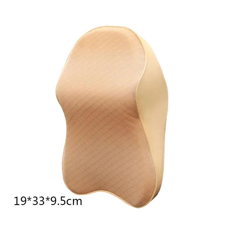 Car Neck Cushion Seat Pillow Headrest Lumbar Support for Back Pain Relief Office Chair Memory Foam Ergonomic Design