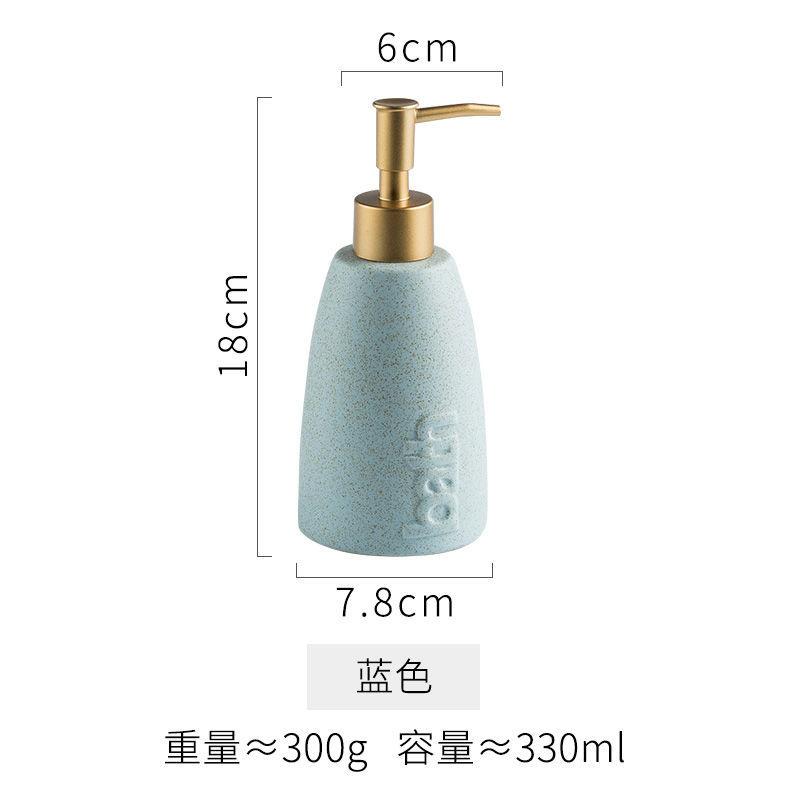 Kreative Keramik Handdesinfektionsmittel-Pressflasche Hotel-Toilette Shampoo Lotion Flasche Tragbarer Seifenspender Badezimmerzubehör Neu
