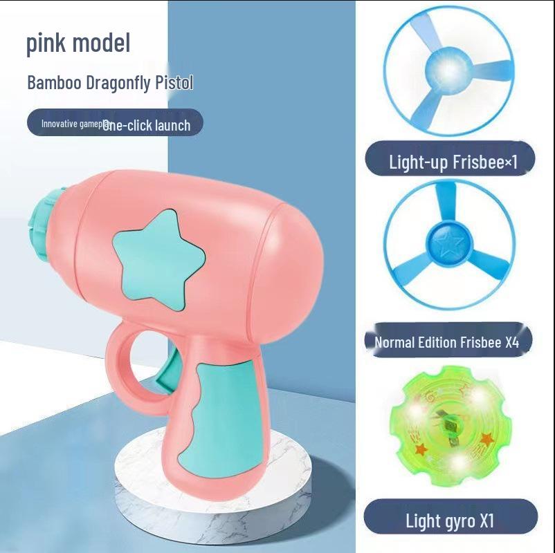 Cross-Border Luminous Octopus Spinning Top Bamboo Dragonfly Flying Saucer Interactive Battle Educational Toy