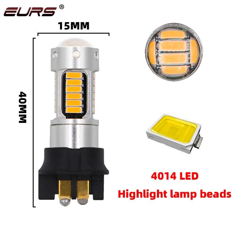 1pcs Canbus PW24W PWY24W LED Bulbs Turn Signal Light Daytime Running Light 4014 30smd DRL Fog Lamps Amber yellow White Red 12V Bulbs 7