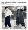 Boys' Fleece-lined Casual Pants for Fall/Winter 2025, Suitable for Medium to Large Children and Teens.