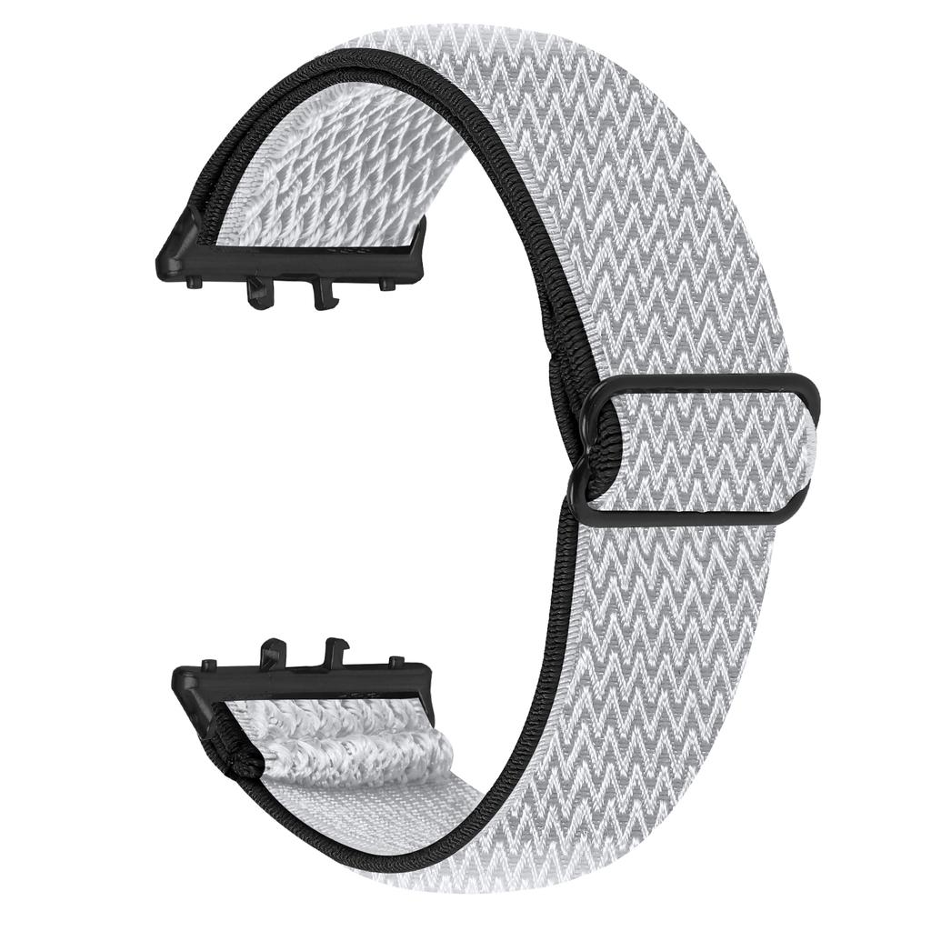 For Honor Watch X5 Watch Band Wave Pattern Nylon Woven Strap with Black Connector