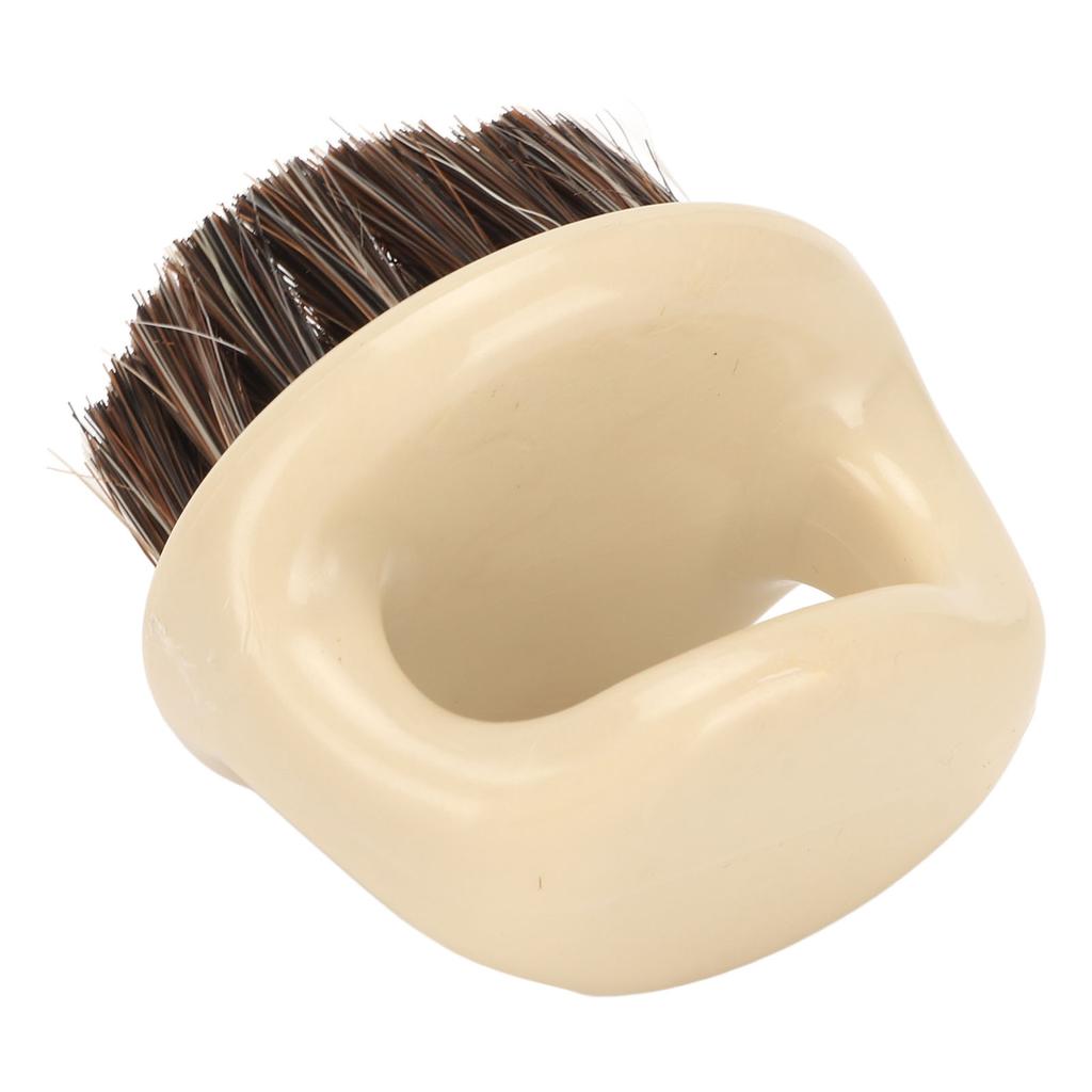 3Pcs Shaving Brush Ring Handle Men Beard Soft Bristle Burr Free Comb Styling Cleaning Tool for Hair Salon