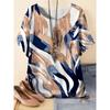 Fashion Women's Crew Neck T-shirt 3D Color Printed Color Printed Short Sleeves