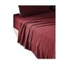 Drap Plat - Gaia - 270 X 300 Cm - 100% Gaze De Coton - Couleur Bordeaux