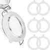 8 Pieces 3.75 Inches Silicone Jar Gaskets Replacement Silicone Seals Airtight Gasket Sealing Rings for Regular Mouth Canning Jar