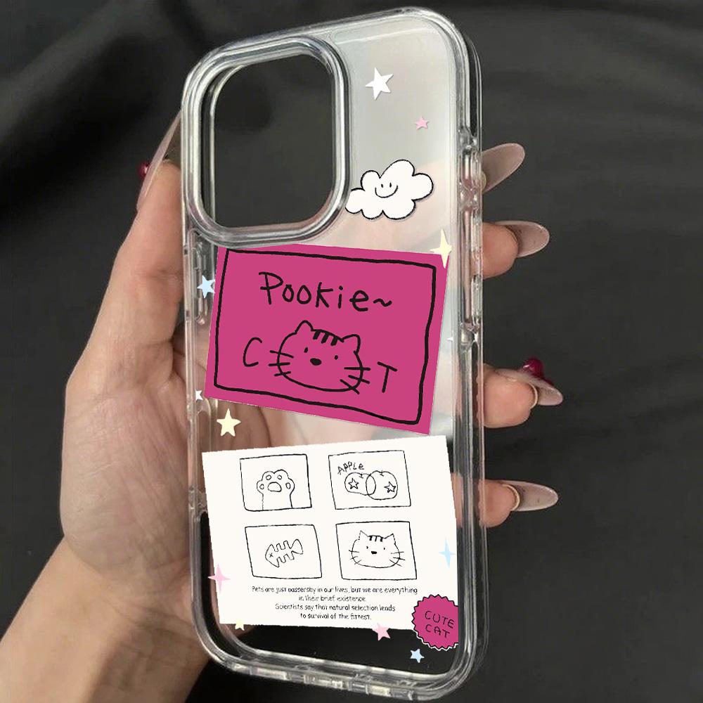 

Акриловый чехол для телефона для iPhone 11 13 16 ProMax Чехол iPhone 13 14 15 ProMax 12 13 ProMax Чехол Samsung A55 A05S A54 A06 S22 A15 S23 A12 A22 A52S Мультяшный Samsung S25 edge чистый