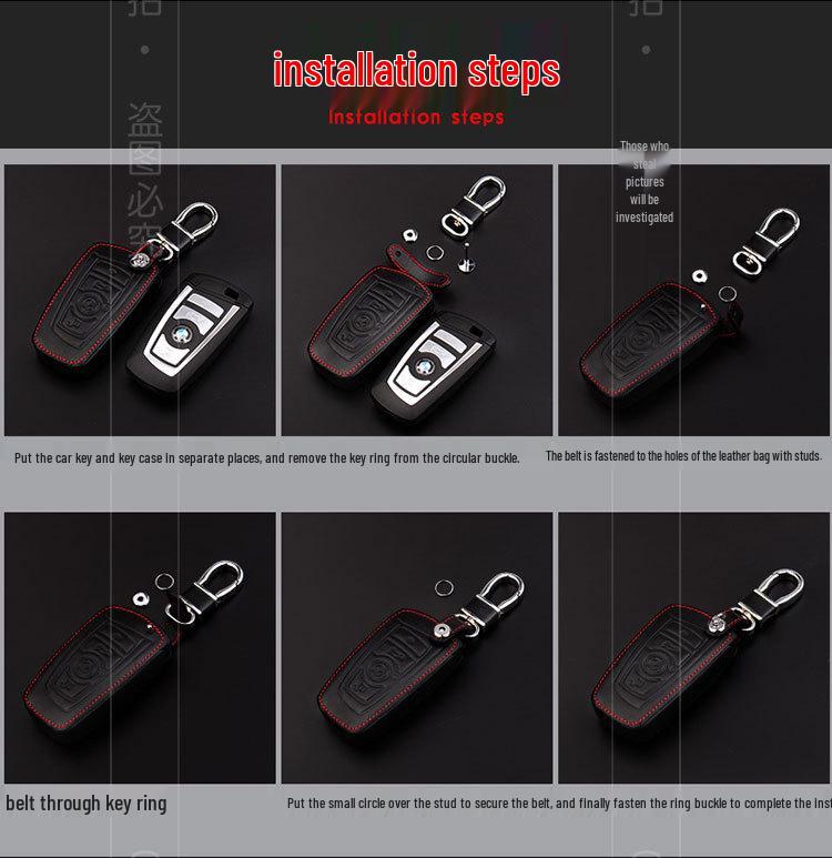 Genuine Leather Key Case for Dodge Journey & Jeep Cherokee Models
