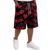 Men Drawstring Waist Casual Shorts Loose Fit Halloween Theme Printed Lightweight Breathable Athletic Shorts for Daily Wear