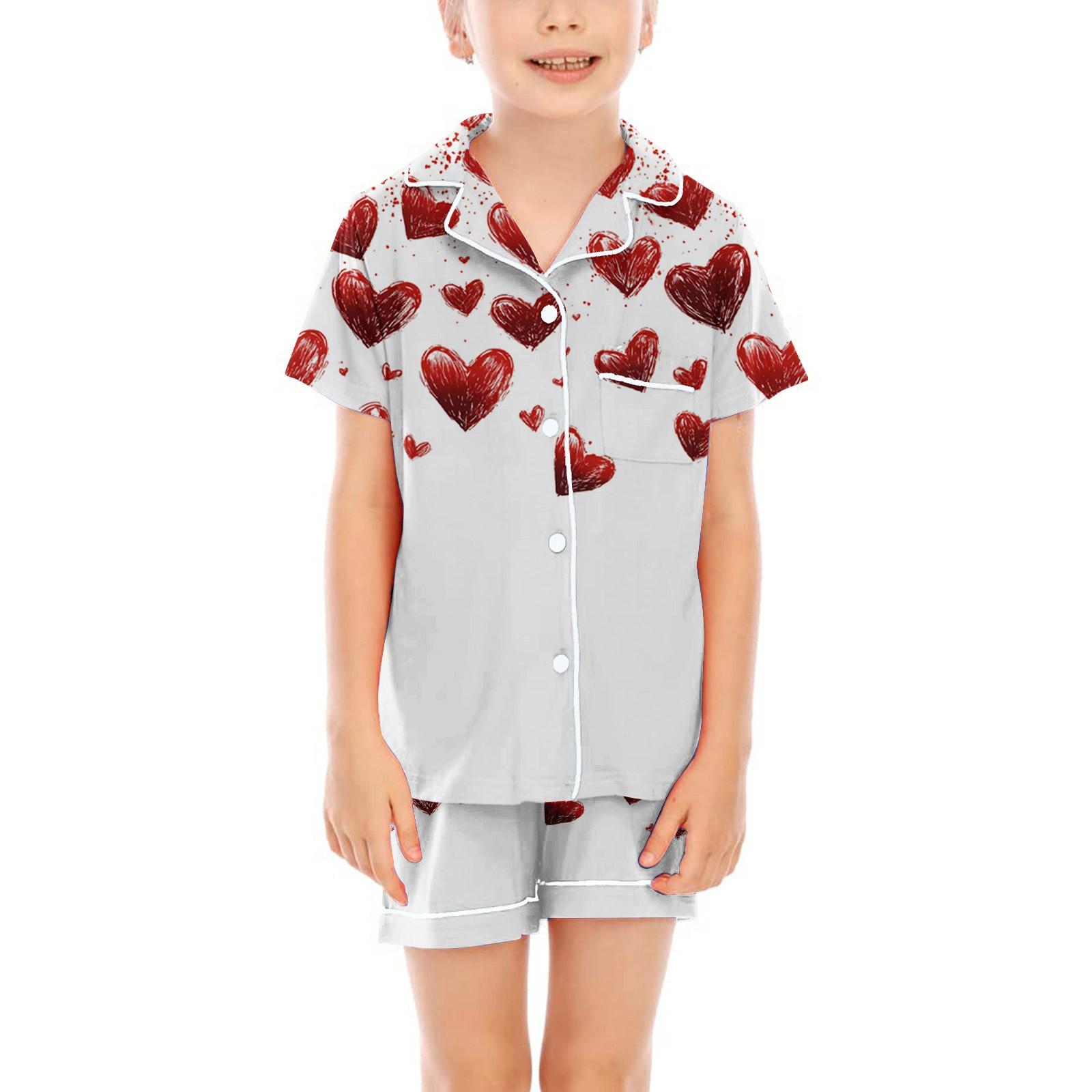 

Детские пижамы, модная рубашка из двух предметов, комплект с шортами, мягкий праздничный комплект повседневной одежды 160 белый