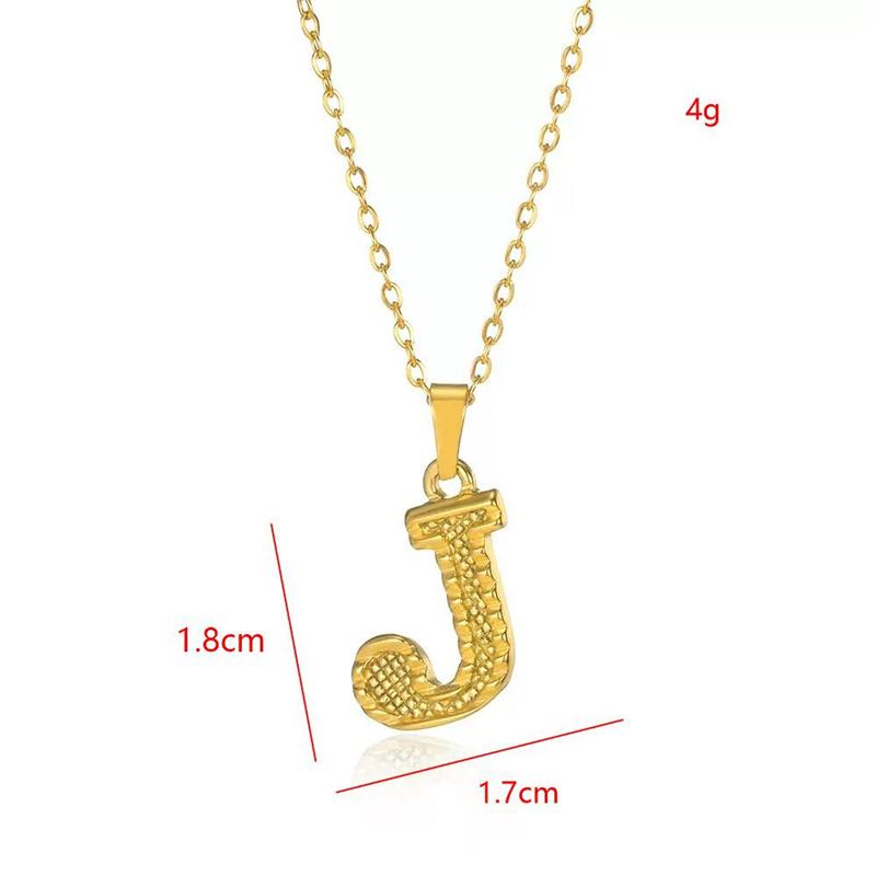 Stainless Steel Initial Necklaces For Women Men Gold Color Letter Necklace Pendant Jewelry Male Female Neck Chain Birthday Gift