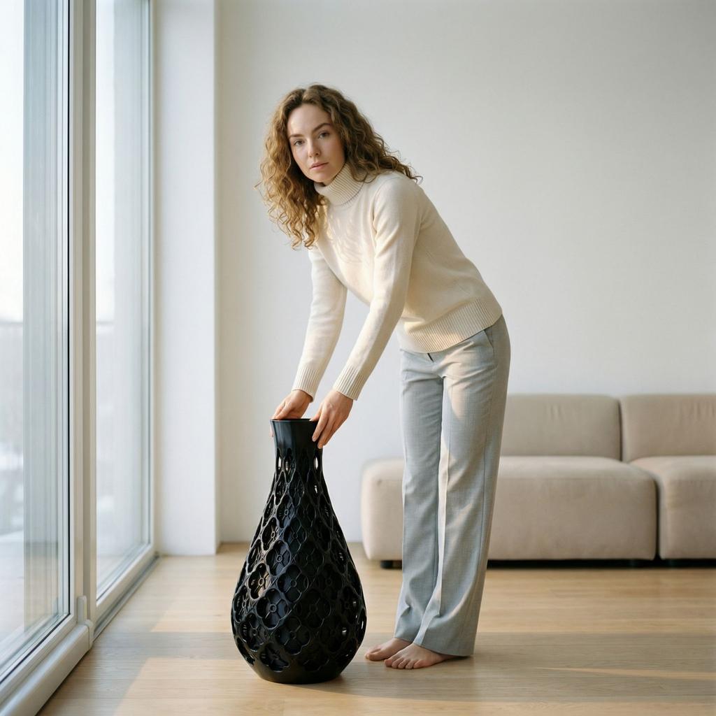 3D Printed Chinese- Hollow Vase