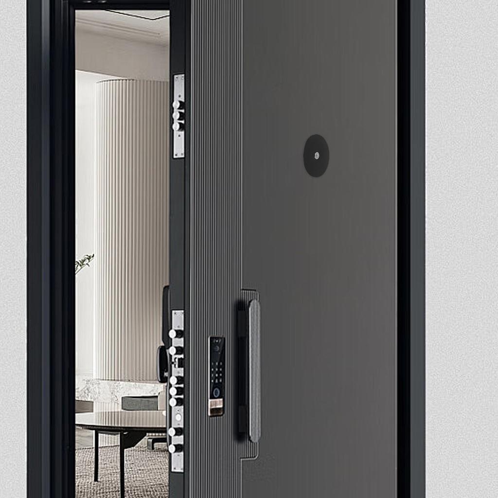 1Set Stainless Steel Door Hole Cover Plate 2 Inch Deadbolt Door Cover for 35Mm Thickness Doors Stylish Hole Filler Plate