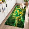Flannel Kitchen Mat Norwich City Football Soft Area Rug Non Slip Floor Carpet Home Decoration