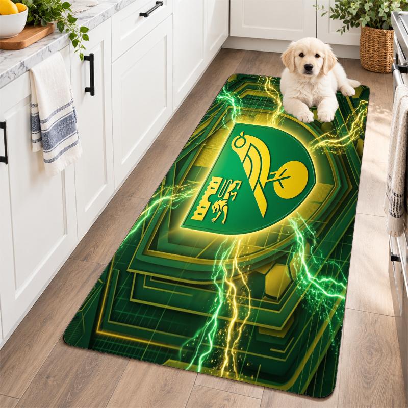 Flannel Kitchen Mat Norwich City Football Soft Area Rug Non Slip Floor Carpet Home Decoration