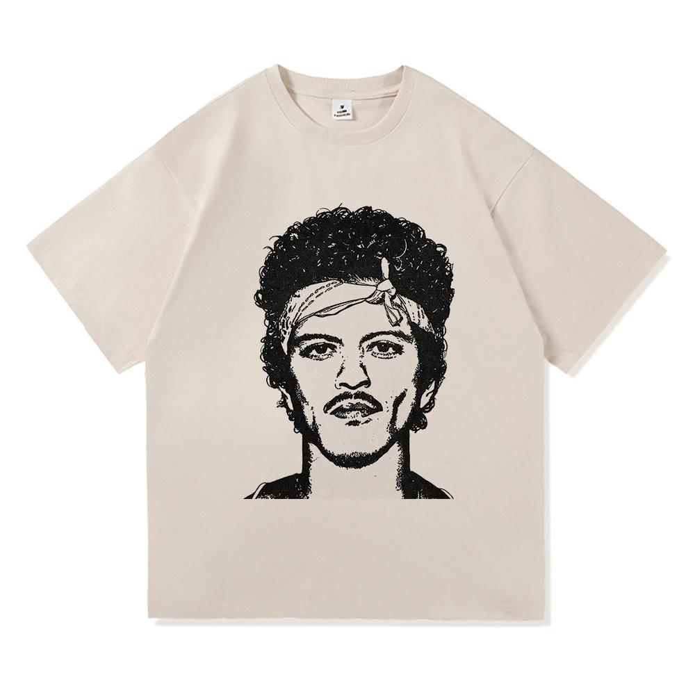 Bruno Mars Das RoUnisextic T-Shirt 2026 Neues Album Retro UnisexDamenbekleidung Harajuku Hochwertige Oberteile Baumwoll-T-Shirts Vintage