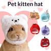 Pet Cat Fruit Plush Hat Cute Creative Pet Head Cover Funny Dress Up Cat Dog Hat Headgear Clothing Accessories Pet Supplies