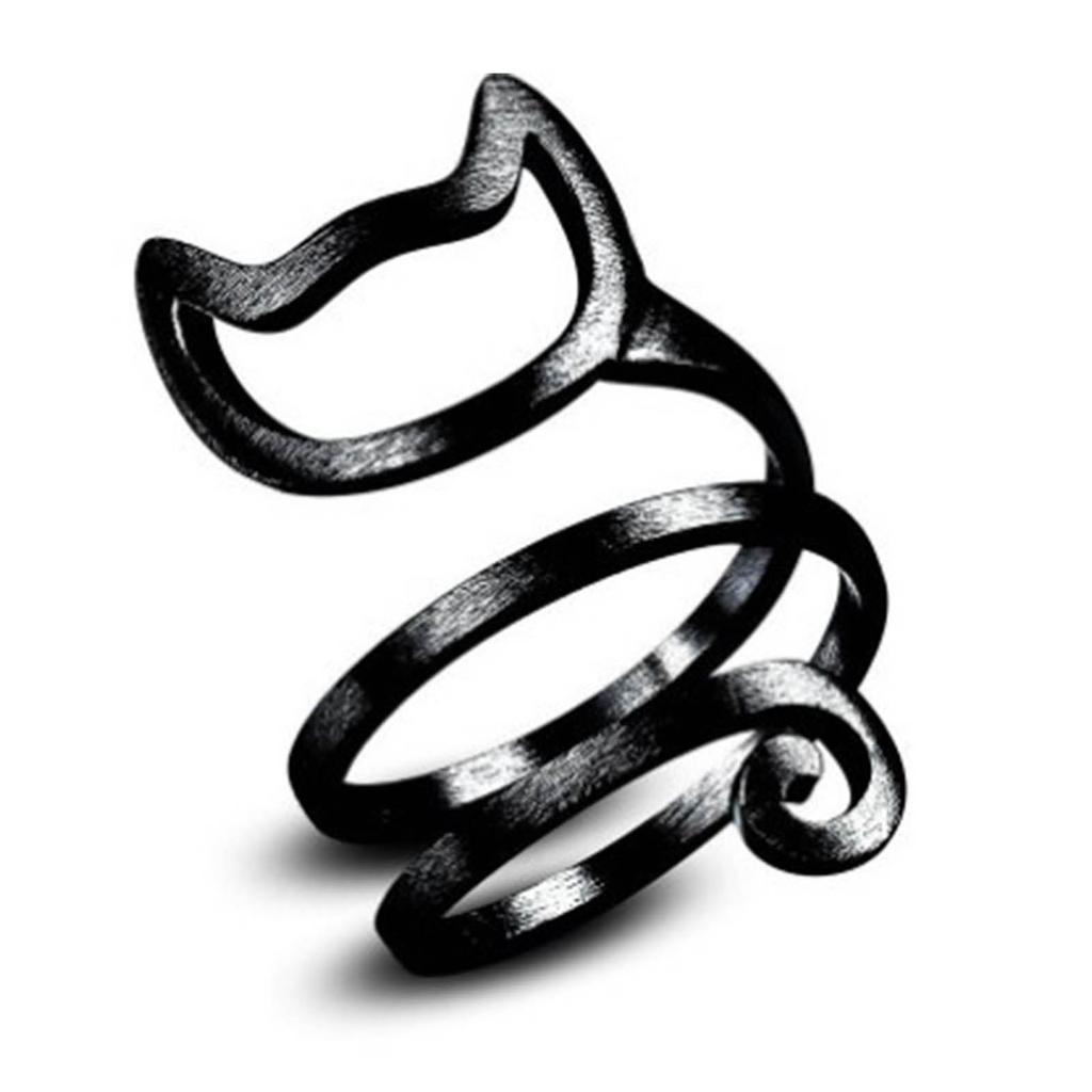 Cat Crochet Loop Rings Metal Yarn Guide Rings Fashionable Jewelry Finger Holder Fashionable Ornament for Craft Lovers