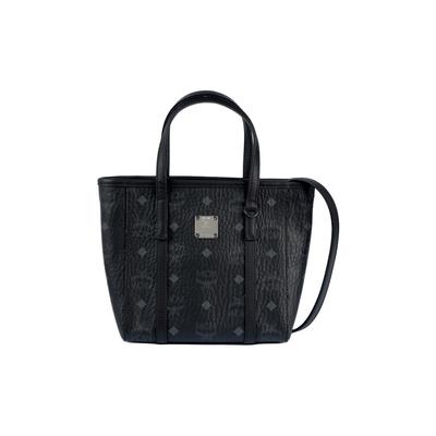 Toni Klassische Monogramm-Print Beschichtetes Canvas und Napa-Leder Tragetasche Damen Tragetaschen Schwarz MWPAATN04BK001