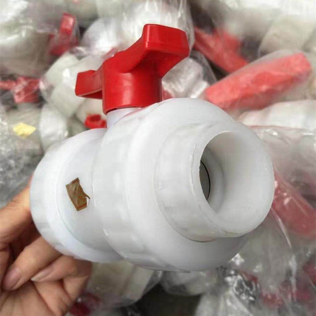 PP/GRPP Plastic Union Ball Valve with Socket Weld, DN20-DN100.