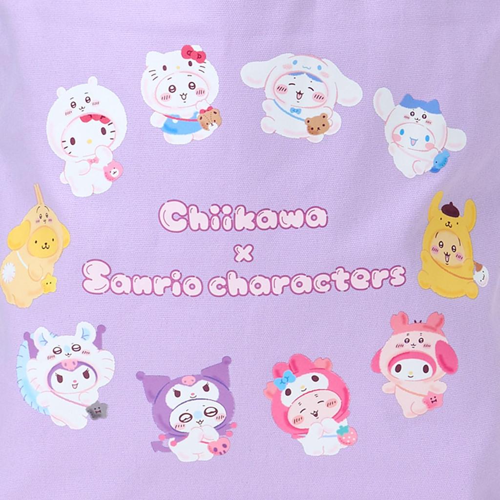 Sanrio Chiikawa Tote Sanrio A4 Ages 3 and 536385 Bag, Characters, Cotton, Size, Up,
