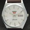 MONTRE VINTAGE SEIKO 5 AUTO 6309A JAPON ARGENT POUR HOMMES REMIS À NEUF 593c-a314838-2