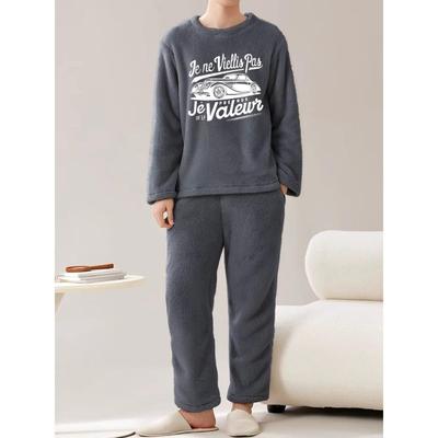 Herren Schlafanzug-Set, Perfekt für Winterschlaf & Indoor-Lounge