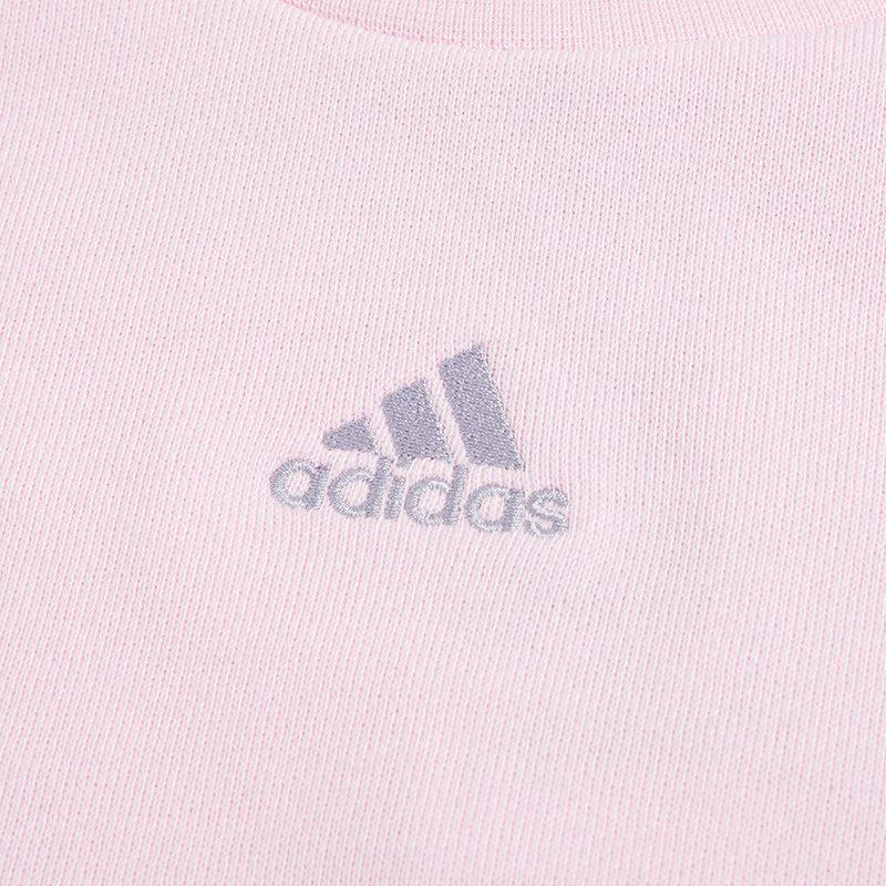 Adidas Sweatshirts Women's Pink Crew Neck Moderate Regular IC0812