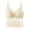 Women French Lace Sexy Beautiful Back Fixed Cup Long Camisole Tank Top
