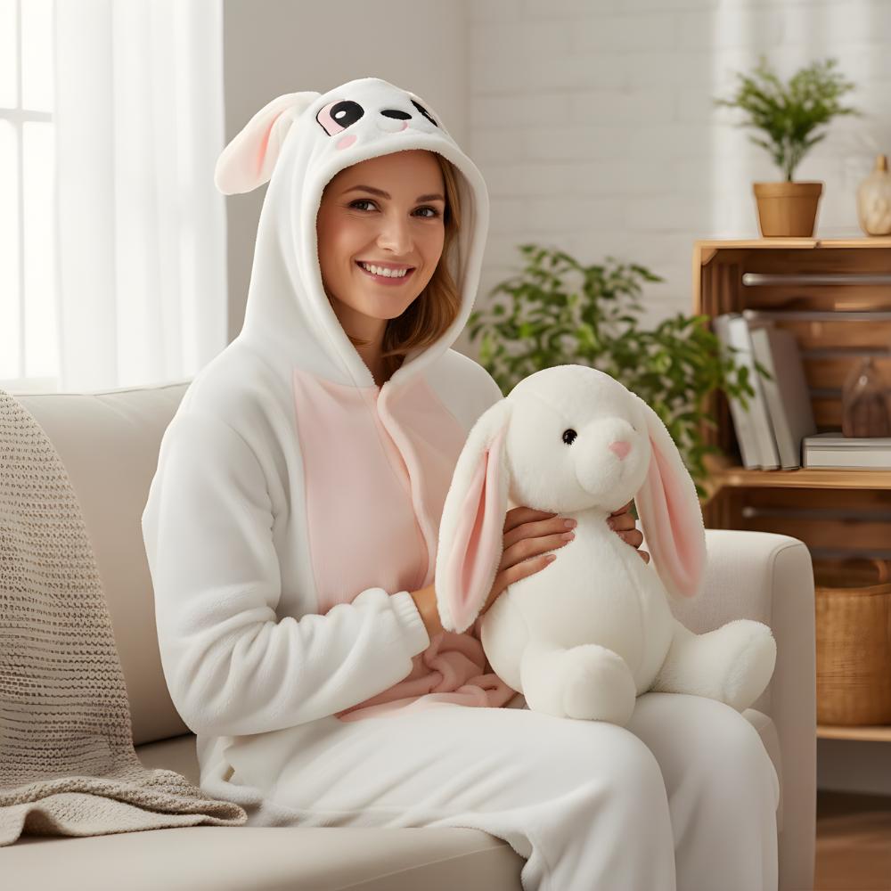 Onesie Kigurumi Pajamas Costume Rabbit : 155-165Cm