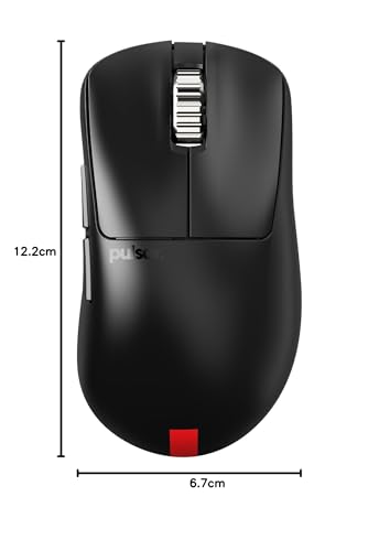 Pulsar Gaming Gears Xlite V3 eS Medium Kabellose Gaming-Maus, ultraleicht, 65 g, 1 ms, 26000 DPI, optischer Sensor, PAW3395, inländisches Originalprodukt