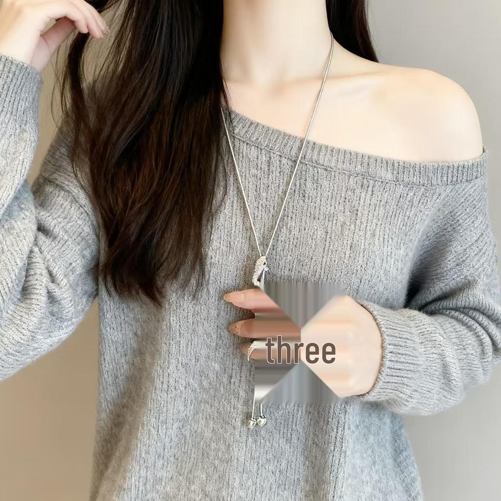 Elegant Long Snake Chain Necklace: Luxe Autumn/Winter Fashion Accessory for Women