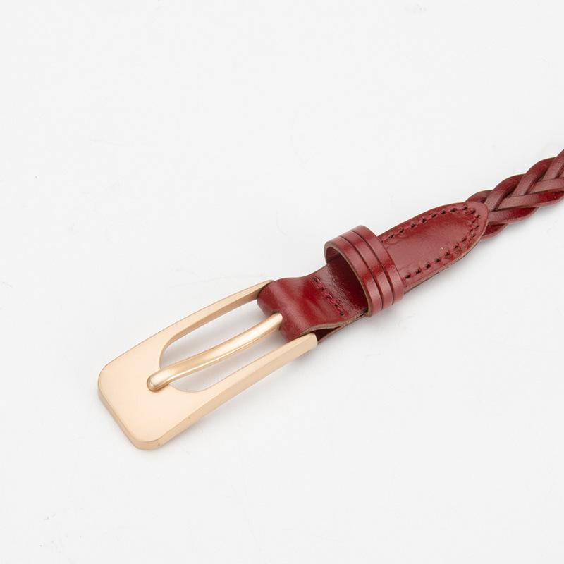 Twill Woven Belt for Women Ins Style Pin Buckle Skirt Trousers Belt Versatile Decorative Waist Rope for Women