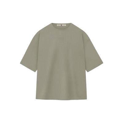 T-shirt casual a maniche corte co-branded Collezione X Adidas Athletics con stampa frontale Top unisex Argilla IM6091