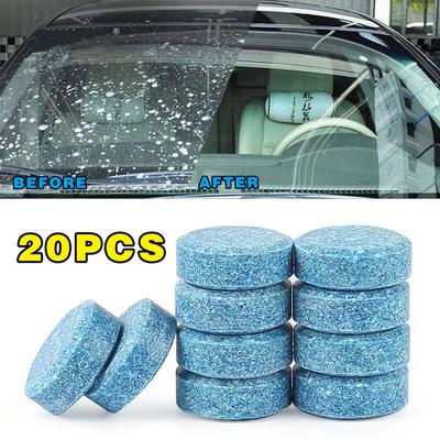 40pcs(1Pç=4L) Limpador de para-brisa de carro Lavador de vidros Auto Limpador sólido Comprimidos efervescentes compactos Reparo de janelas de carro