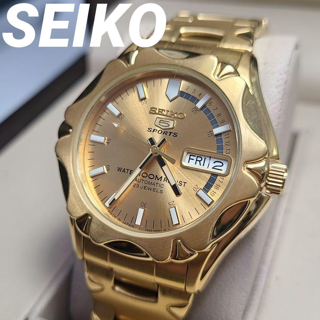 

[USED] SEIKO 5 SPORT 7S36-00M0 Automatic with See-through Back, Overseas