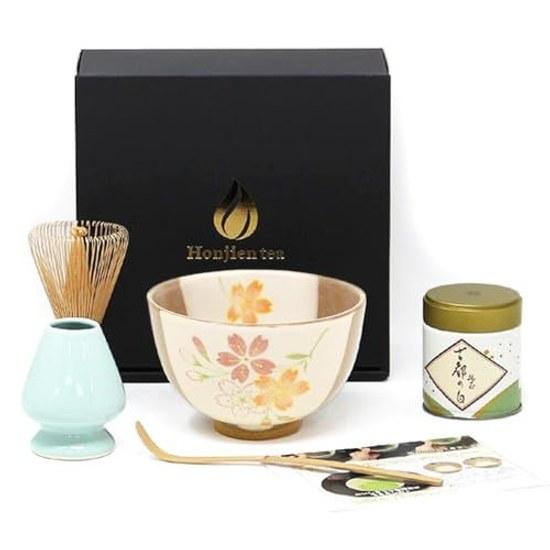 Honji-en Matcha Set Tea Ceremony Tools Relaxation 1. Sakura