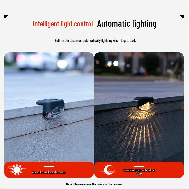 Waterproof Outdoor LED Solar Stair and Wall Guide Light