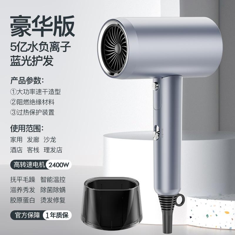 High-Power Ionic Portable Mini Hair Dryer with Hot/Cold Air Three-Speed Foldable Design for Household Use