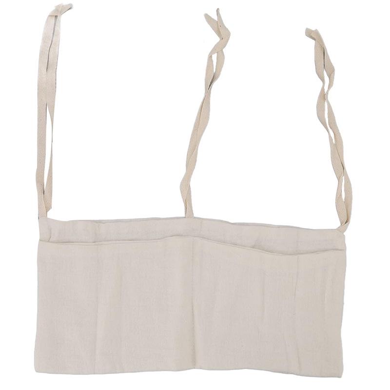 Pure Cotton Crepe Baby Crib Storage and Diaper Hanging Bag - Multiple Colors