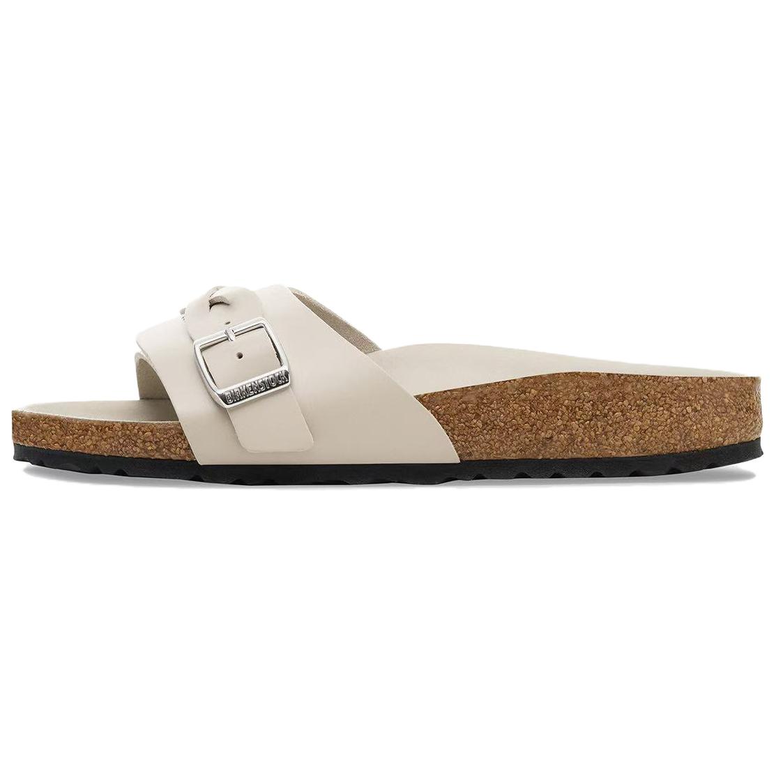 Birkenstock Oita Braided Slide Slippers Women s White Narrow 1030584 37