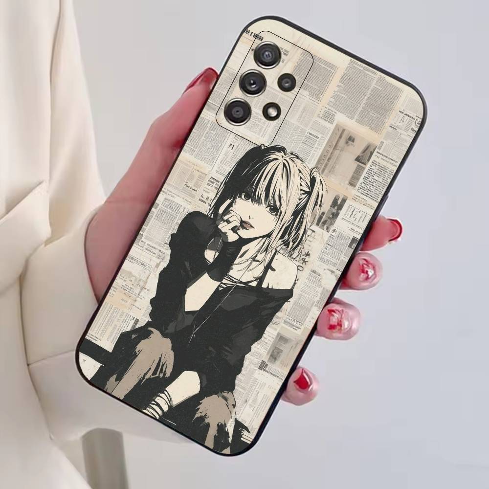 D-Death Note Amane Misa Handyhülle Schwarzes Silikon Weich Für Samsung S25,S24,S21,S22,S23,S30,Ultra,S20,Plus,Fe,Lite