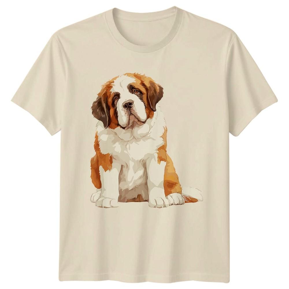 Saint Bernard Dog TShirt Pet Lover Gift For Him And Her