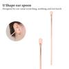 Stainless Steel Spiral Ear Wax Cleaner Set Portable Ear Pick Spoon Earwax Removal Tool Kit