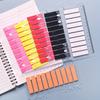200pcs Transparent PET Index Labels - Color-Coded Sticky Notes with Rounded Corners, Waterproof & Durable for School, Office, Home Organization