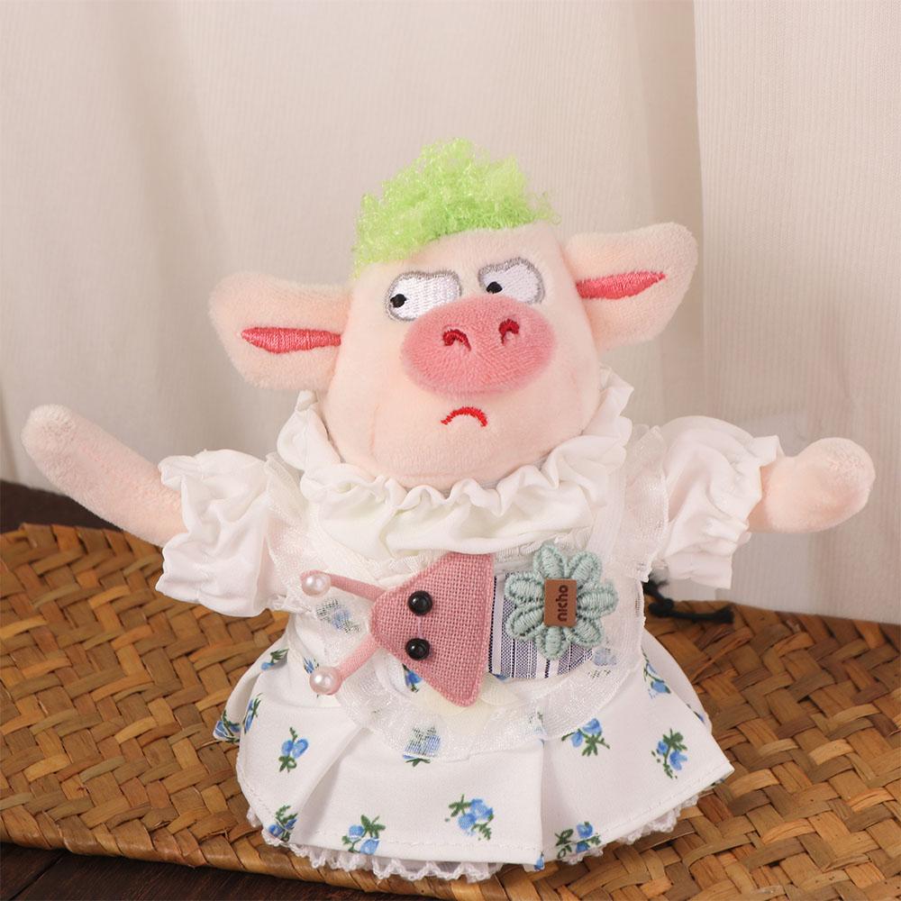 Lovely Design 20cm Cotton Doll Clothes Washable Retro Style Idol Dolls Cartoon Pattern Skirt Soft Texture Cute