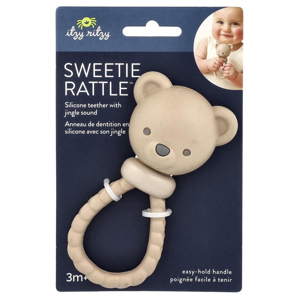 Sweetie Rattle™, Jingle Silicone Dental Floss, 3+ Months, Bear, 1 Count