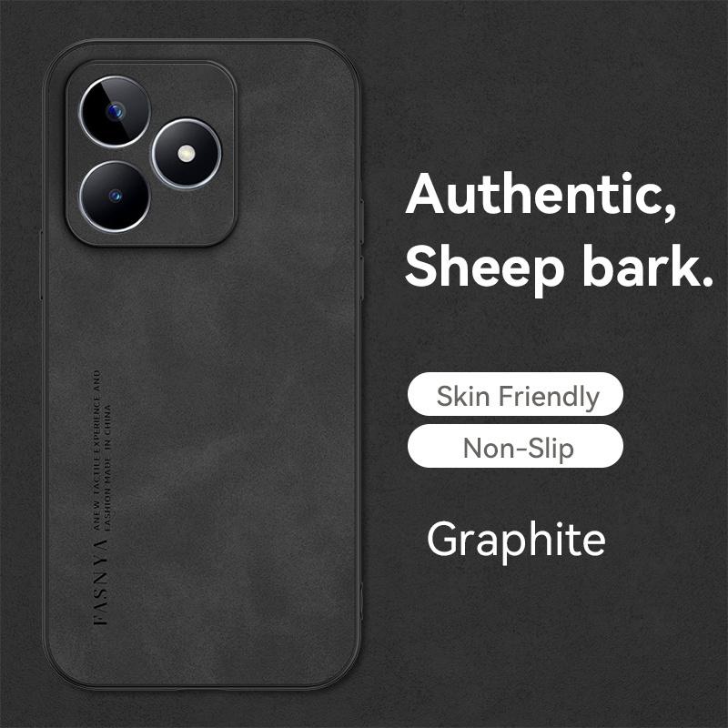 For Oppo Realme C53 Case 6.74''  Luxury Matte Leather Shockproof Phone Case for Opo Appo Realme C53 4G RealmeC53 C 53 Back Cover