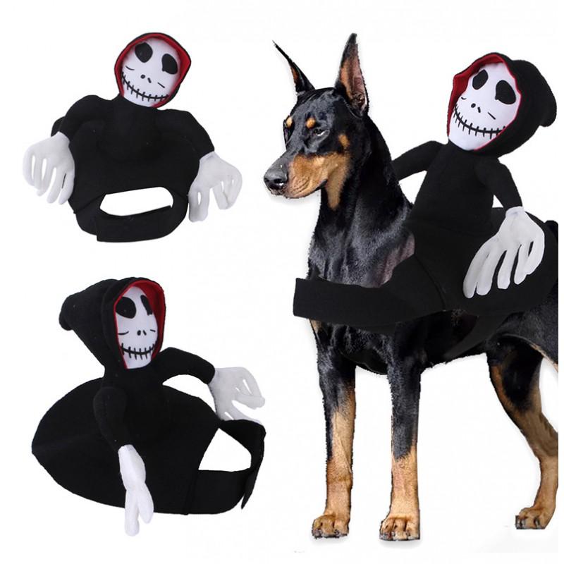 Pet Costume Halloween Horse Rider Outfit Dogs Cats Small Medium Large XL Size Fun Dress Up Apparel
