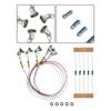 5PCS 3V DC HO Scale Layouts LED Spotlight Model Limelight Projector  For Street Lamp Post Lights Accessories With Wires And LEDs